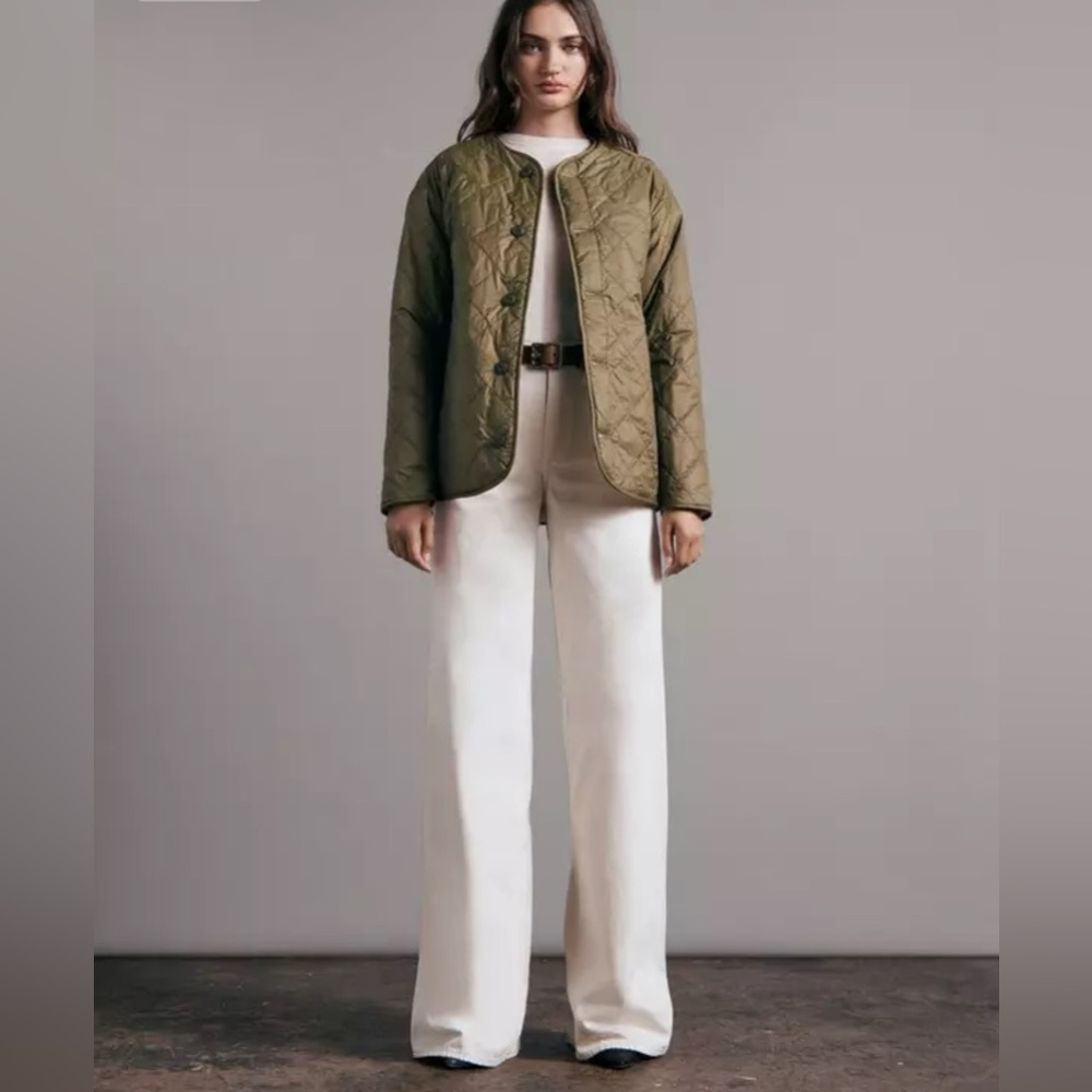 Rag & Bone Green Rudy Liner Down Quilted Jacket Size L/XL